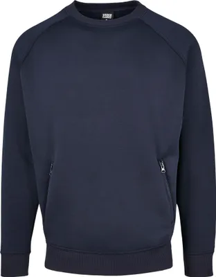 Produktbild von Urban Classics - RAGLAN Zip Pocket Crew Pullover navy - L