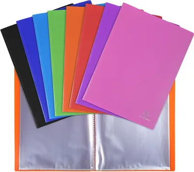 Produktbild von Exacompta 8850E Sichtmappe PP 500µ 50 Hüllen DIN A4 transluzent sortierte Farben