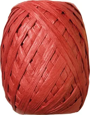 Produktbild von Duni Geschenkband Eiknäuel rot 30 m x 7 mm