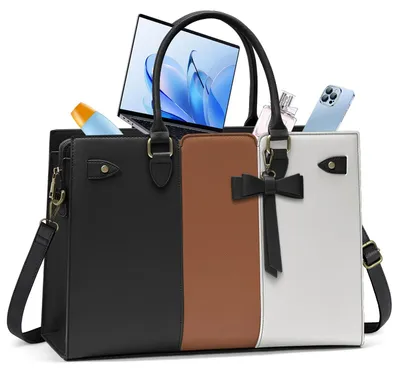 Produktbild von Solidchoice – Damen-Laptop-Handtasche aus Kunstleder