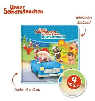 Produktbild von Trötsch Unser Sandmännchen Puzzlebuch mit 4 Puzzle Sandmann
