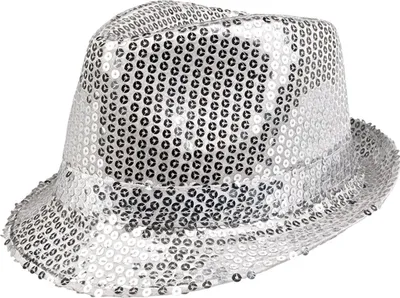 Produktbild von Paillettenhut silber