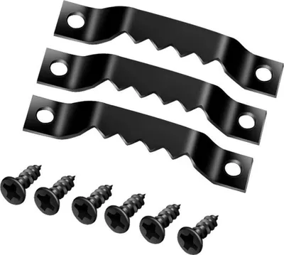 Immagine prodotto di Ganci per cornici in metallo, confezione da 100 pezzi, dimensioni 39 x 6 mm, con 200 viti, per cornici
