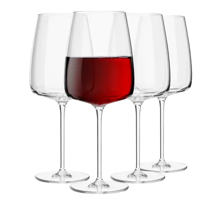 Produktbild von KROSNO 4x600ml Gläser für ROTWEIN WASSER MODERNES KRISTALLGLAS