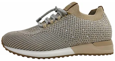 Productafbeelding van La Strada Damenschuhe Halbschuhe Slipper Beige Freizeit