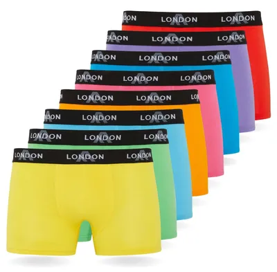 Produktbild von FM London 4/8er-Pack Hipster Boxershorts Herren, Elastischer Bund