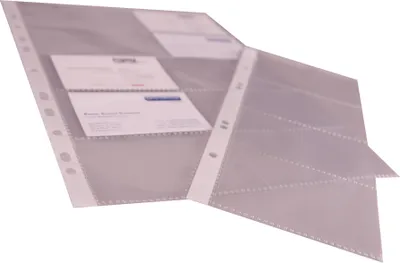 Produktbild von proOFFICE Visitenkarten Hülle DIN A5 PP-Folie transparent 0,075 mm (10 Hüllen)