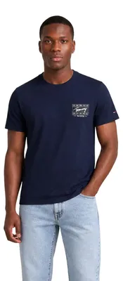 Produktbild von Tommy Hilfiger Jeans 519916 Herren T-Shirt Blau : Größe - S Größe: S