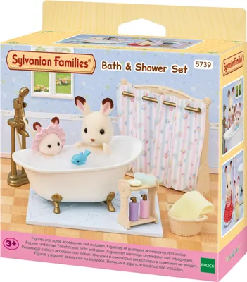 Obrázek produktu pro Sylvanian Families Koupelnová a sprchová souprava, hrací set, nábytek, koupelna, hračka, pro děti, 5739