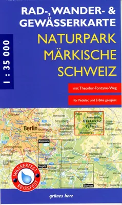 Produktbild von Rad-, Wander- und Gewässerkarte Naturpark Märkische Schweiz