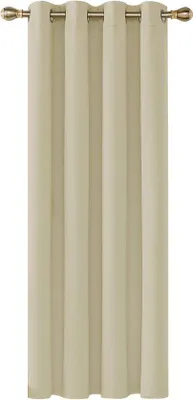 Zdjęcie produktu dla Nieprzepuszczające światła beżowe zasłony zaciemniające 140 x 260 cm, 1 sztuka