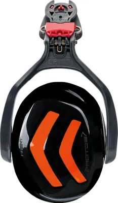 Produktbild von PROTOS® Gehörschutz Kapsel/ Kapselgehörschutz E Schwarz/Neon Orange