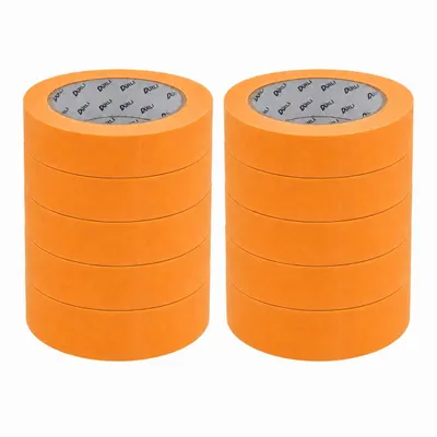 Produktbild von ARLI 10x Kreppband Goldband 30 mm x 50m Acrylat Abdeckbänder ECO für Maler und Lackierer