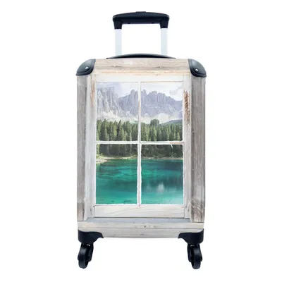 Produktbild von MuchoWow® Koffer Handgepäck Trolley Rollkoffer Kleine Reisekoffer mit 4 Rollen - Aussicht - Italien - Berg - Cabin Size < 55x40x23 cm & 55x40x20 cm - Fotokoffer - Kabinenkoffer - Boardgepäck - Reise-Box - Reisekoffer - Reisegepäck - Koffer mit Bild - Trolley für Kinder