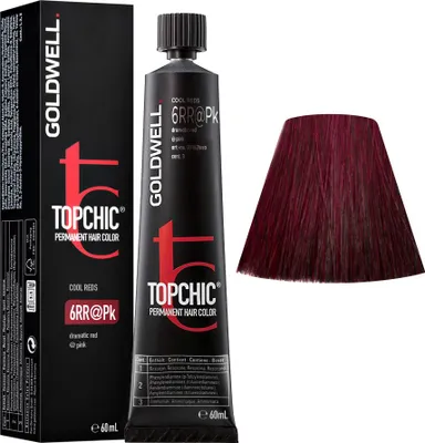 Image de 6RR@Pk Dramatic red elumenated pink Goldwell Topchic Cool reds tb 60ml