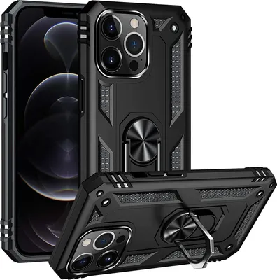 Immagine prodotto di Custodia per telefono cellulare Armor Shield per Apple iPhone 12 Pro Max Case Custodia ultra ibrida per telefono cellulare, nero
