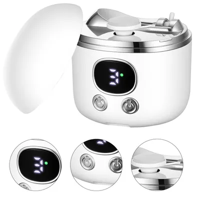 Produktbild von Elektrischer 3-in-1 Nagelknipser und -polierer, automatischer Nageltrimmer mit LED-Licht, für Nagelreste, 2 Geschwindigkeitsstufen, USB