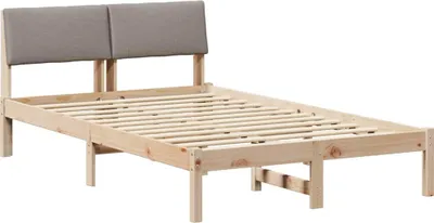 Obrázek produktu pro vidaXL Rám postele hnědý a šedý 120 x 200 cm z masivního borovicového dřeva