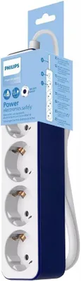 Produktbild von Philips CHP2145U Steckdosenleiste mit 4 Steckdosen, Stromversorgungsverriegelung