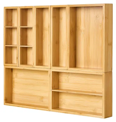 Immagine prodotto di Contenitore per posate, 7 pezzi, in bambù, 22,86 cm