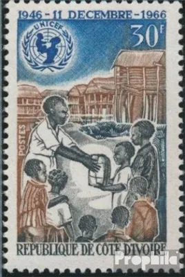 Produktbild von Briefmarken Elfenbeinküste 1966 Mi 308 (kompl.Ausg.) postfrisch 20 Jahre UNICEF