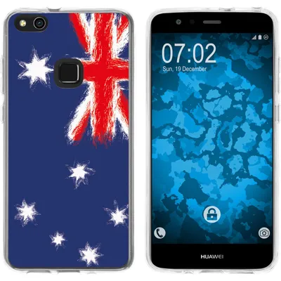 Produktbild von PhoneNatic Case kompatibel mit Huawei P10 Lite Silikon-Hülle WM Australien M2