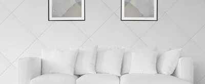Obrázek produktu pro DECCART | 3D Stěnové panely | Bílé | Lamely na desce | Stěnové akustické | Pěnové stropní kazety 0814 | 0,25m² | 50x50cm