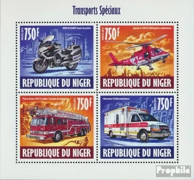 Produktbild von Briefmarken Niger 2013 Mi 2446-2449 Kleinbogen (kompl. Ausg.) postfrisch Sondertransport
