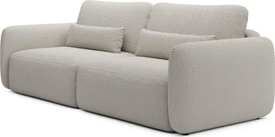Immagine prodotto di FURNLUX Divano Mossa Grigio e Nero 238cm / Colore principale: Grigio / Dimensioni: 238 x 87 x 103 cm
