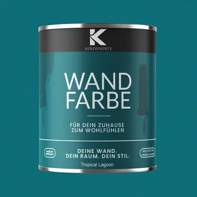Produktbild von Kenzopaints 750ml Wandfarbe Designfarbe Innenfarbe - Tropical Lagoon
