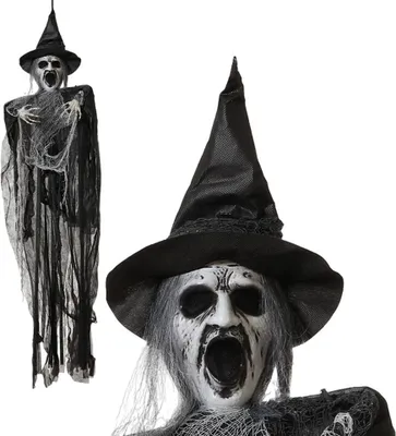 Image de Décoration Halloween sorcière 170 cm
