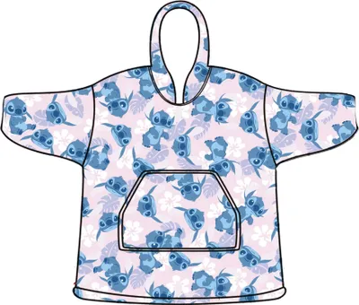 Zdjęcie produktu dla Disney Lilo & Stitch poncho z kapturem rozmiar XS - L - poliester