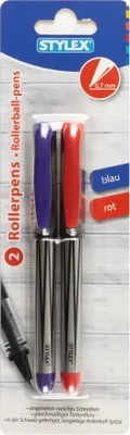 Produktbild von 2x Rollerpen / Tintenroller / Farbe: je 1x blau + rot