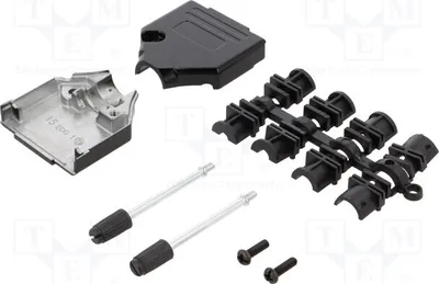 Produktbild von 1x Gehäuse: für D-Sub-Steckverbinder  D-Sub 15pin,D-Sub HD 26pin DTZK15BKRAK-K D-S