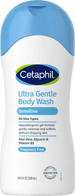 Obrázok produktu pre Cetaphil | Sprchový gél - Ultra Gentle - 500 ml - Hypoalergénny a bez vône - Pre veľmi citlivú pokožku