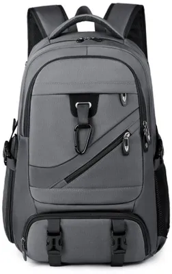Produktbild von Wasserdicht Laptop-Tasche 15,6-17 Zoll Wasserdicht Große Kapazität 34x26x50 cm - USB-Ladebuchse - Anti-Diebstahl Reisetasche für Büro, Arbeit - Grau