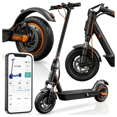 Produktbild von Elektroroller E-Scooter Scoopes 1300mAh 500W Reichweite 45 km mit Federung bis 120kg App Alluminium