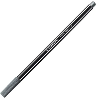 Obrázok produktu pre Prémiové metalické plniace pero - STABILO Pen 68 metallic - jedno pero - strieborné