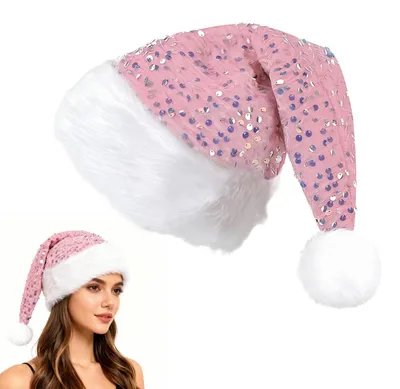 Produktbild von Weihnachtsmütze Uni Warm Plüsch 31 x 47 cm
