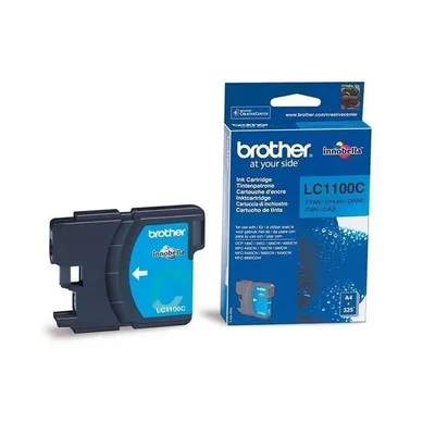 Image de Cartouche d'encre Cyan Brother LC1100C, 325 pages, Compatible DCP-385C, DCP-585CW, DCP-6690CW, J715W, MFC-490CW
