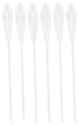 Imagen del producto de 6 flotadores grandes y hundibles de acrílico, accesorios para pesca, ecológicos, transparentes, blancos (5 g)