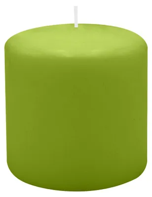 Produktbild von Stumpenkerzen 100 x Ø 100 mm, Limonegrün, 4 Stück