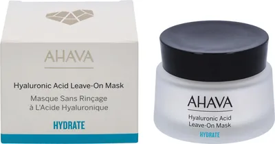 Produktbild von AHAVA Hyaluronic Acid Leave On Mask, Feuchtigkeitsspendende Maske, Frauen, Jeder Hauttyp, Anti-Falten, Feuchtigkeitsspendend, Feuchtigkeitsspendend, Glättend, Weichmachend, Creme, 50 ml