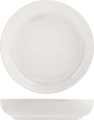 Produktbild von H&h 12er Set Stockholm weiß Suppenteller 22 cm