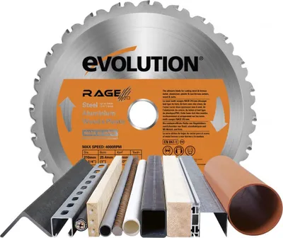 Image de Lame carbure coupe multimatériau EVOLUTION pour scie à onglet, Diam.210 mm