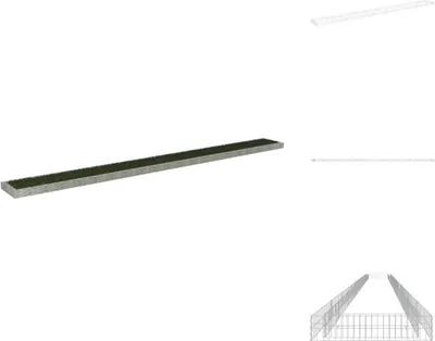 Obrázok produktu pre vidaXL Gabionový vyvýšený záhon Pozinkovaná oceľ 1000x100x20 cm - Kvetináče a sadenice