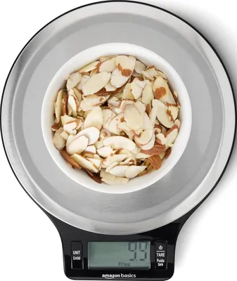 Imagen del producto de Báscula digital para cocina - Pantalla LCD - Hasta 5 kg - Acero inoxidable - Color