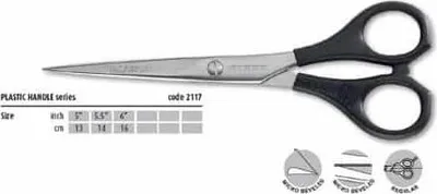 Produktbild von Kiepe Friseurschere 5,5" Kunststoffgriffe Ohne Stütze