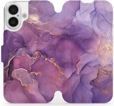 Produktbild von Handyhülle mit klappe für iPhone 16, Mobiwear Book, Violett