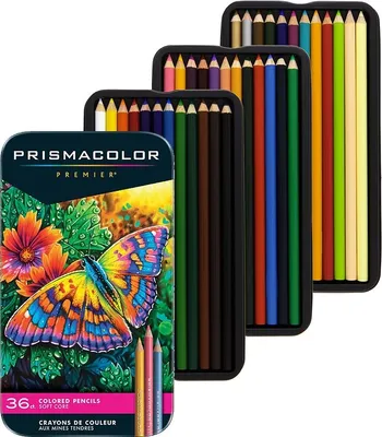 Zdjęcie produktu dla Kredki pigmentowe PRISMACOLOR Premier, 36 sztuk w metalowym pudełku